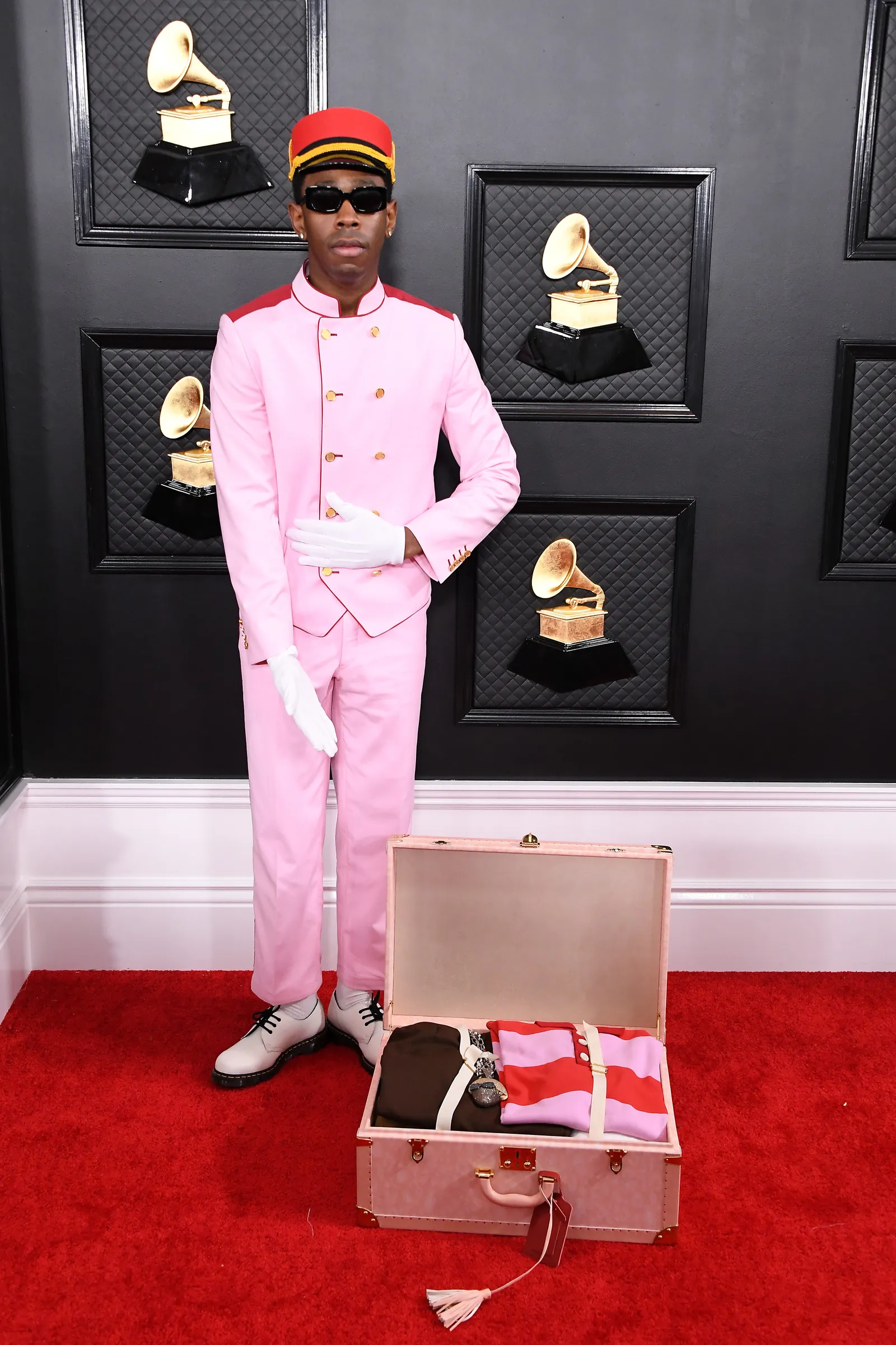 Tyler on the red carpet for the Grammy Awards.